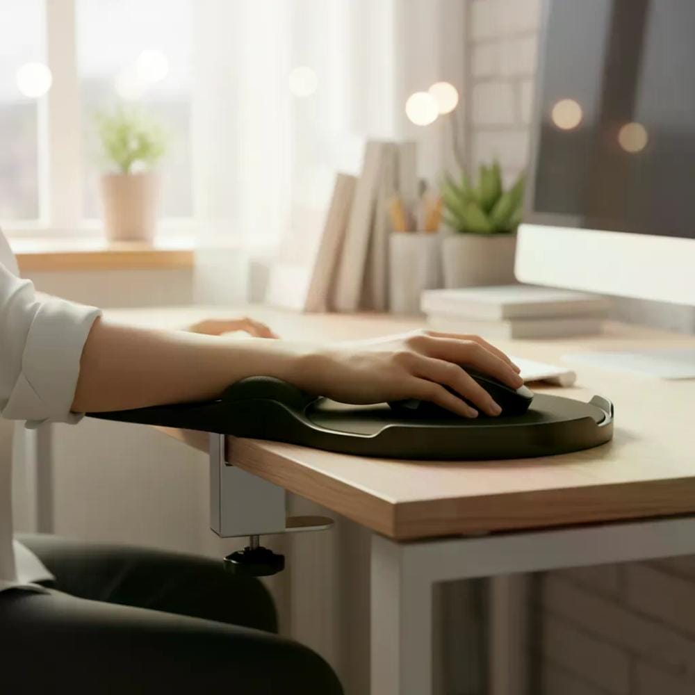 Apoya Brazo Con Mousepad Negro - Imagen 3
