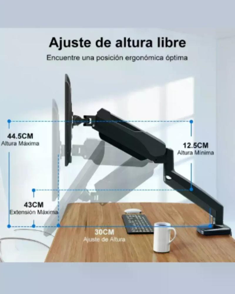 Brazo Ergonómico 1 Monitor 17 -30 Dlb851 Negro - Imagen 4