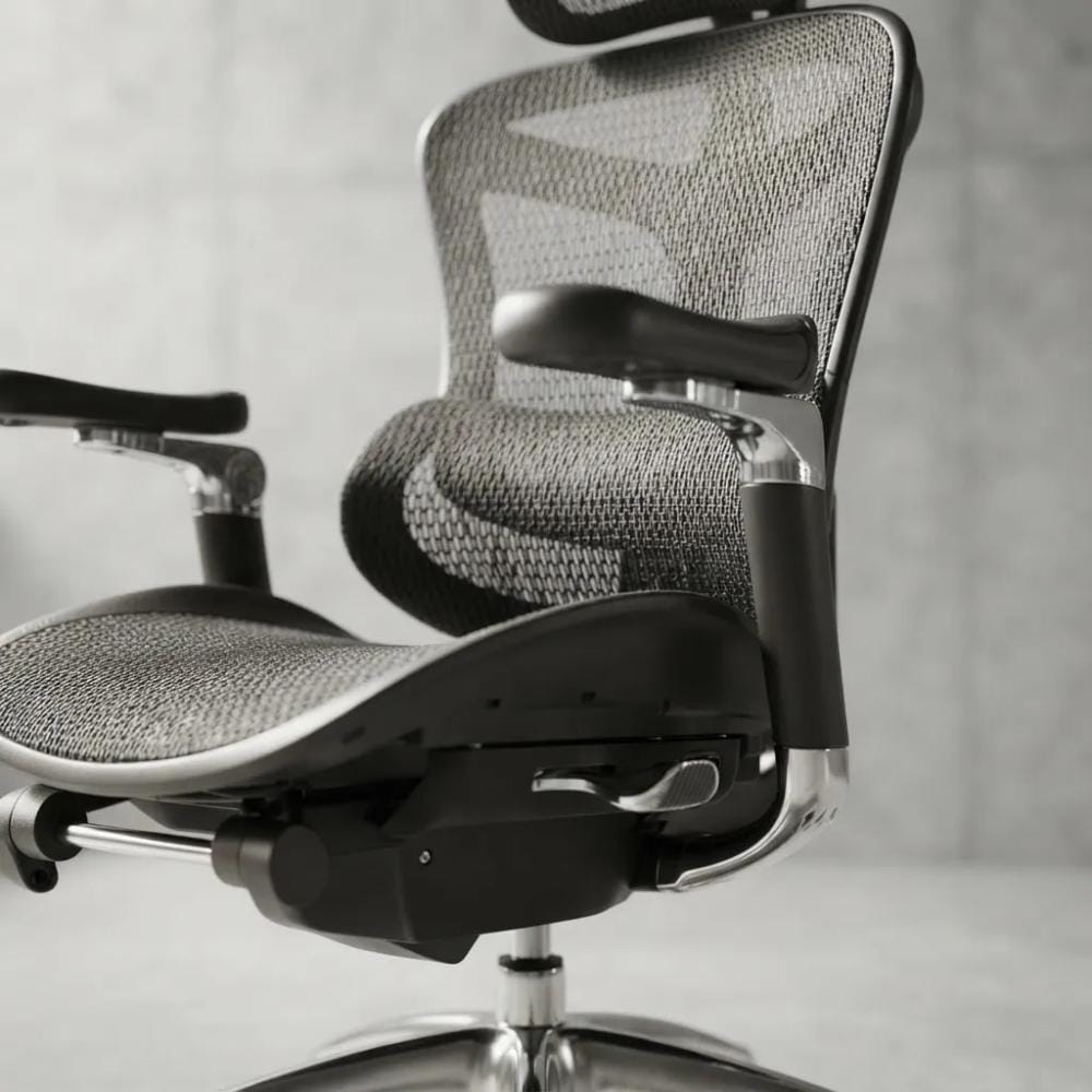Ergo Smart - Silla De Oficina Ergonómica Con Reposabrazos 6d Negro (pu) Cuero Sintético - Imagen 7