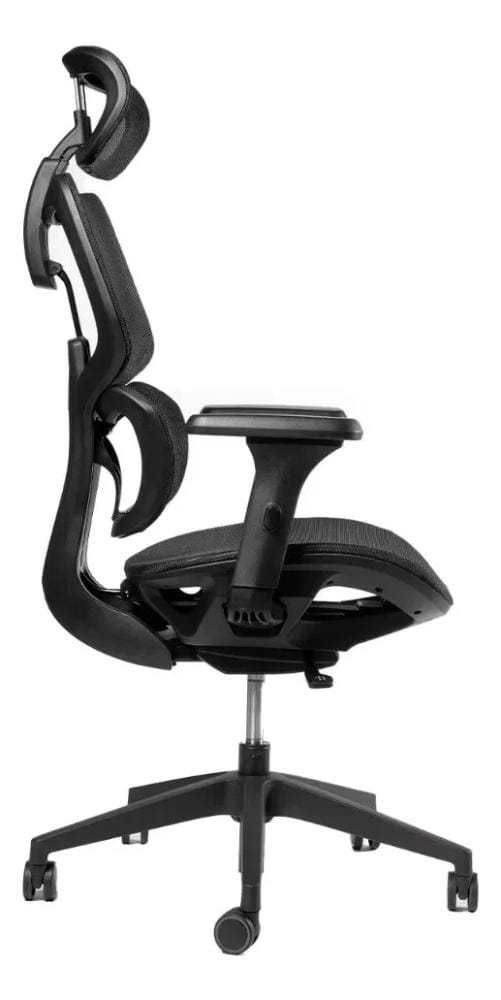 Silla Ergonomica Ergoplus 100% Malla Color Negro, Brazos 3d Negro Malla - Imagen 3