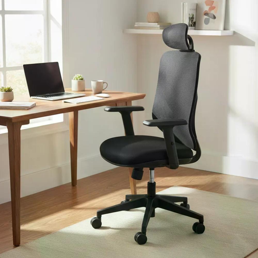 Silla Ergonomica Onesit Oxford Negra Negro Malla Y Poliester - Imagen 6