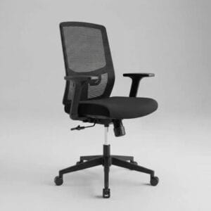 Silla Ergonómica Altura Regulable Ch05-16, Ergostore Negro Malla Y Poliester